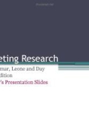 Lecture Marketing research (12thedition) - Chapter 1: A decision making perspective on marketing intelligence