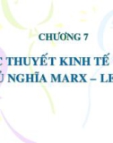 Bài giảng Lịch sử các học thuyết kinh tế: Chương 7 - Nguyễn Mai Thi