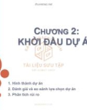 Bài giảng Quản lý dự án một nghề nghiệp mới: Chương 2