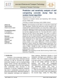 Prediction and sensitivity analysis of self compacting concrete slump flow by random forest algorithm