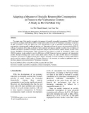 Adapting a measure of socially responsible consumption in France to the Vietnamese context: A Study in Ho Chi Minh city