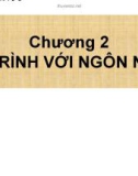 Bài giảng Nhập môn lập trình: Chương 2 - ThS. Cáp Phạm Đình Thăng