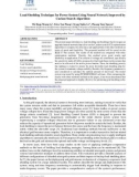 Load shedding technique for power system using neural network improved by Cuckoo search algorithm