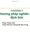 Bài giảng Nghiên cứu Marketing: Chương 7 - TS. Phạm Thành Thái