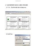 TẠO REPORT DẠNG LABEL WIZARD