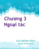 Bài giảng Tài chính công: Chương 3 - ThS. Nguyễn Thị Mỹ Hạnh