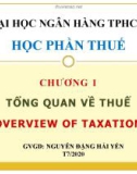 Bài giảng Thuế: Chương 1 - Nguyễn Đặng Hải Yến