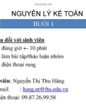 Bài giảng Nguyên lý kế toán: Chương 1 - Nguyễn Thị Thu Hằng