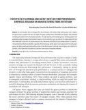 The effects of leverage and agency costs on firm performance: empirical research on manufacturing firms in Vietnam