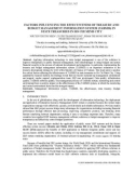 Factors influencing the effectiveness of treasury and budget management information system (TABMIS) in state treasuries in Ho Chi Minh city