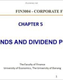 Lecture Corporate finance: Chapter 5 - Dividend policy