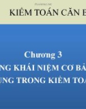 Bài giảng Kiểm toán căn bản: Chương 3 - TS. Nguyễn Thị Thanh Phương