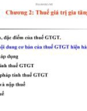 Bài giảng Thuế và hệ thống thuế Việt Nam: Chương 2