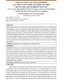 Đánh giá khả năng sinh lợi trong các công ty bất động sản niêm yết trên thị trường chứng khoán Việt Nam