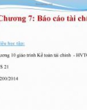 Bài giảng Kế toán tài chính trong doanh nghiệp: Chương 7 - Học viện Tài chính