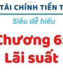 Bài giảng môn Tài chính tiền tệ - Chương 6: Lãi suất