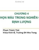 Bài giảng Nghiên cứu Marketing: Chương 4 - TS. Phạm Thành Thái