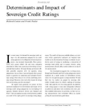 Determinants and Impact of Sovereign Credit Ratings