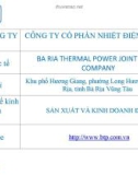 PHÂN TÍCH CHỨNG KHOÁN CÔNG TY CỔ PHẦN NHIỆT ĐIỆN BÀ RỊA