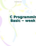 Lecture C programming basic: Week 1