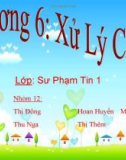 Bài giảng điện tử môn tin học: Xử lý chuỗi