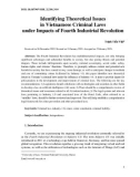 Identifying theoretical issues in Vietnamese criminal laws under impacts of fourth industrial revolution