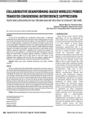 Collaborative beamforming-based wireless power transfer considering interference suppression