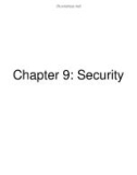 Lecture Web information system - Chapter 9: Security