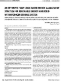 An optimized fuzzy logic-based energy management strategy for renewable energy microgrid with hydrogen storage system