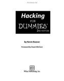 Ebook Hacking for dummies (2nd edition)