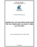 Luận văn Thạc sĩ Quản lý năng lượng: Nghiên cứu các giải pháp nhằm giảm tổn thất điện năng tại Công ty Điện lực Cầu Giấy