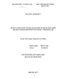 Luận văn Thạc sĩ Quản lý công: Quản lý nhà nước về đấu giá QSD đất ở trên địa bàn thành phố Buôn Ma Thuột, tỉnh Đắk Lắk