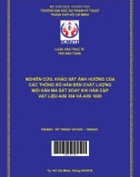 Luận văn Thạc sĩ Kỹ thuật cơ khí: Nghiên cứu, khảo sát ảnh hưởng của các thông số hàn đến chất lượng mối hàn ma sát xoay khi hàn cặp vật liệu AISI 304 VÀ AISI 1020