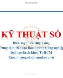 Bài giảng Kỹ thuật số: Chương 3 - Võ Duy Công