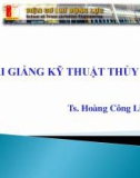 Bài giảng Kỹ thuật thủy khí: Chương 1 - TS. Hoàng Công Liêm