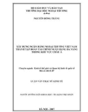 Luận văn thạc sĩ kinh tế: Xây dựng ngân hàng ngoại thương Việt Nam thành tập đoàn tài chính ngân hàng đa năng trong khu vực Châu Á