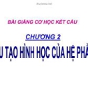 Bài giảng môn Cơ học kết cấu: Chương 2