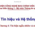 Bài giảng Tín hiệu và hệ thống: Chương 4 - Trần Thủy Bình