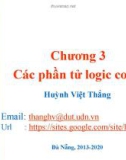 Bài giảng Kỹ thuật số - Chương 3: Các phần tử logic cơ sở