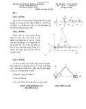 Đề thi kết thúc học phần học kì 1 môn Cơ lý thuyết năm 2021-2022 có đáp án - Trường CĐ Kỹ thuật Cao Thắng