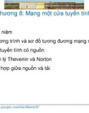 Bài giảng Lý thuyết mạch điện 1: Chương 8 - TS. Trần Thị Thảo