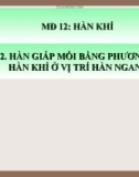 Bài giảng Hàn khí - Bài 2.4: Hàn giáp mối bằng phương pháp hàn khí ở vị trí hàn ngang