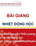 Bài giảng Nhiệt động học: Chương 1 - Nguyễn Thế Lương