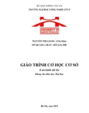 Giáo trình Cơ học cơ sở: Phần 1