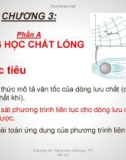 Bài giảng Thuỷ lực công trình: Chương 3A