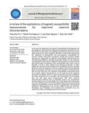 A review of the applications of magnetic susceptibility measurements for improved reservoir characterization