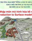 Bài giảng Mô hình hóa bề mặt (Surface modeling): Bài 1 - ThS. Nguyễn Duy Liêm