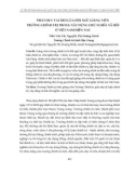 Phát huy vai trò của đội ngũ giảng viên trường chính trị trong xây dựng chủ nghĩa xã hội ở Việt Nam hiện nay