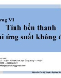 Bài giảng Cơ học ứng dụng: Chương 6 - ThS. Nguyễn Thanh Nhã