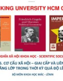 Bài giảng môn Chủ nghĩa xã hội khoa học - Chương 5: Cơ cấu xã hội – giai cấp và liên minh giai cấp, tầng lớp trong thời kỳ quá độ lên chủ nghĩa xã hội